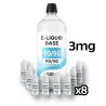 PACK DIY 500ml 3/6/9/12mg
