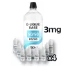 PACK DIY 250ml 3/6/9/12mg